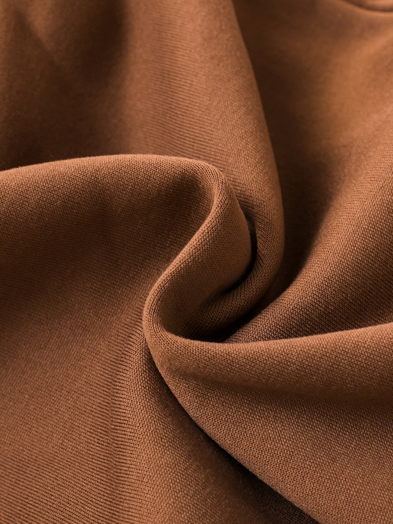 2pcs Boys Autumn/Winter Fleece-Lined Hooded Sweatshirt and Pants Set.