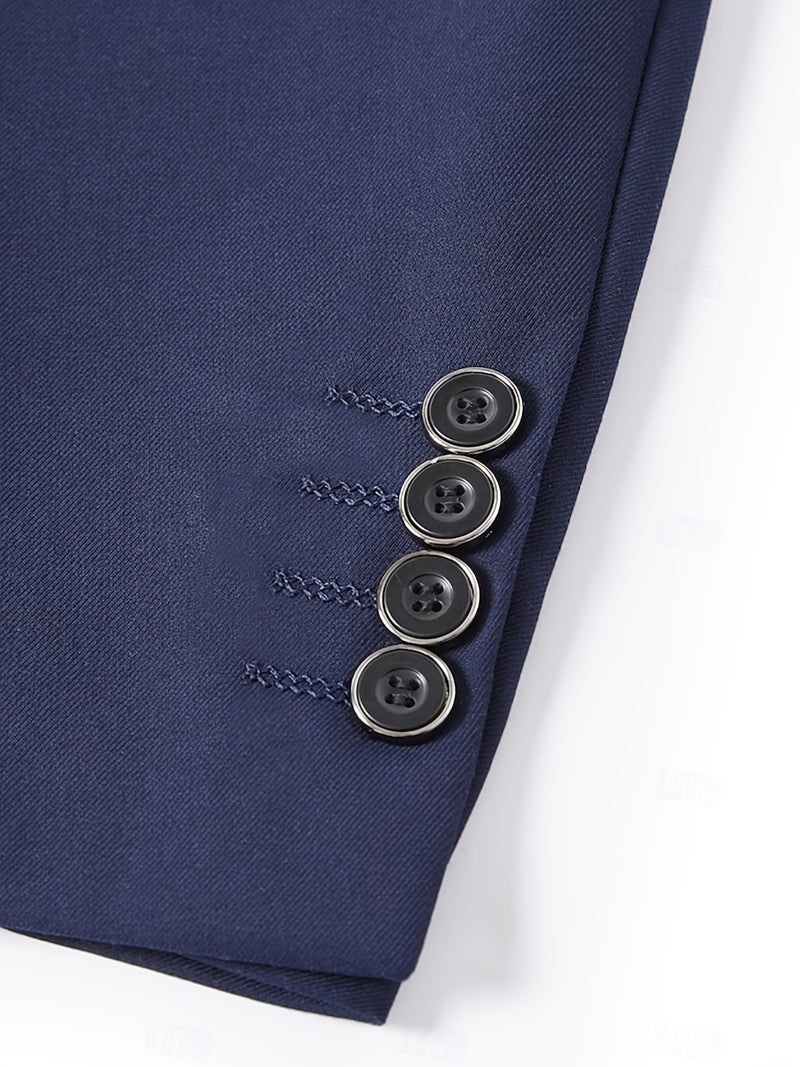 Men's Premium Dark Grey Suit Set.