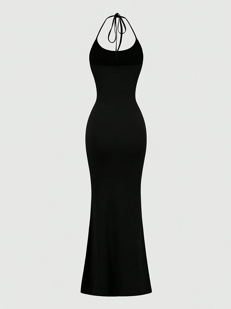 Women's Two-Piece Outfit Featuring a Leopard Print Mermaid Hem.