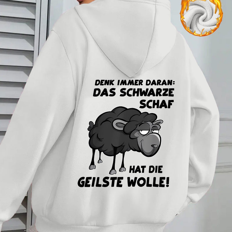 Black Sheep Women's Stylish Casual Sports Hoodie.