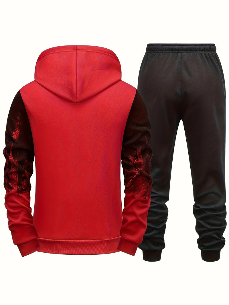 Men's Hooded Sweatshirt & Joggers Set.