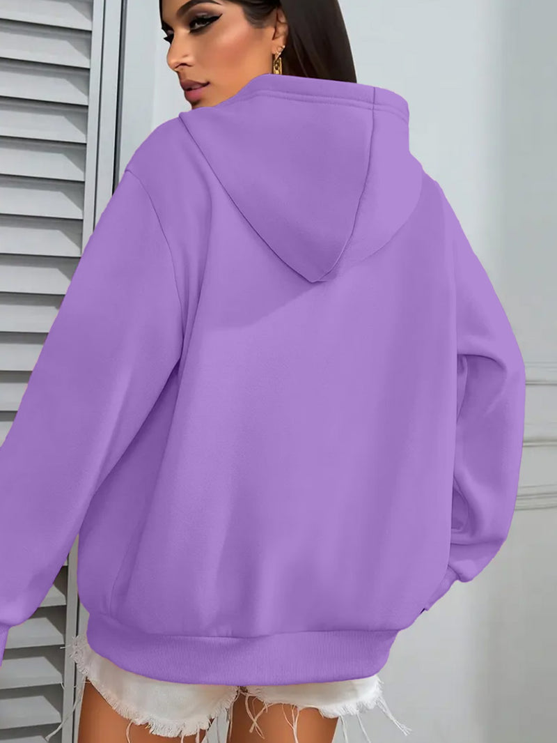 Women's Hooded Pullover with Pocket.