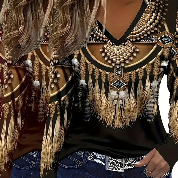 Women's Casual Long Sleeve Top 2pcs Set.