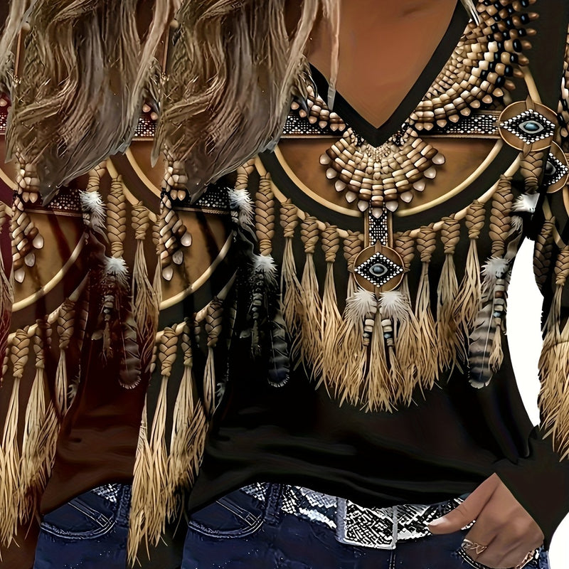 Women's Casual Long Sleeve Top 2pcs Set.