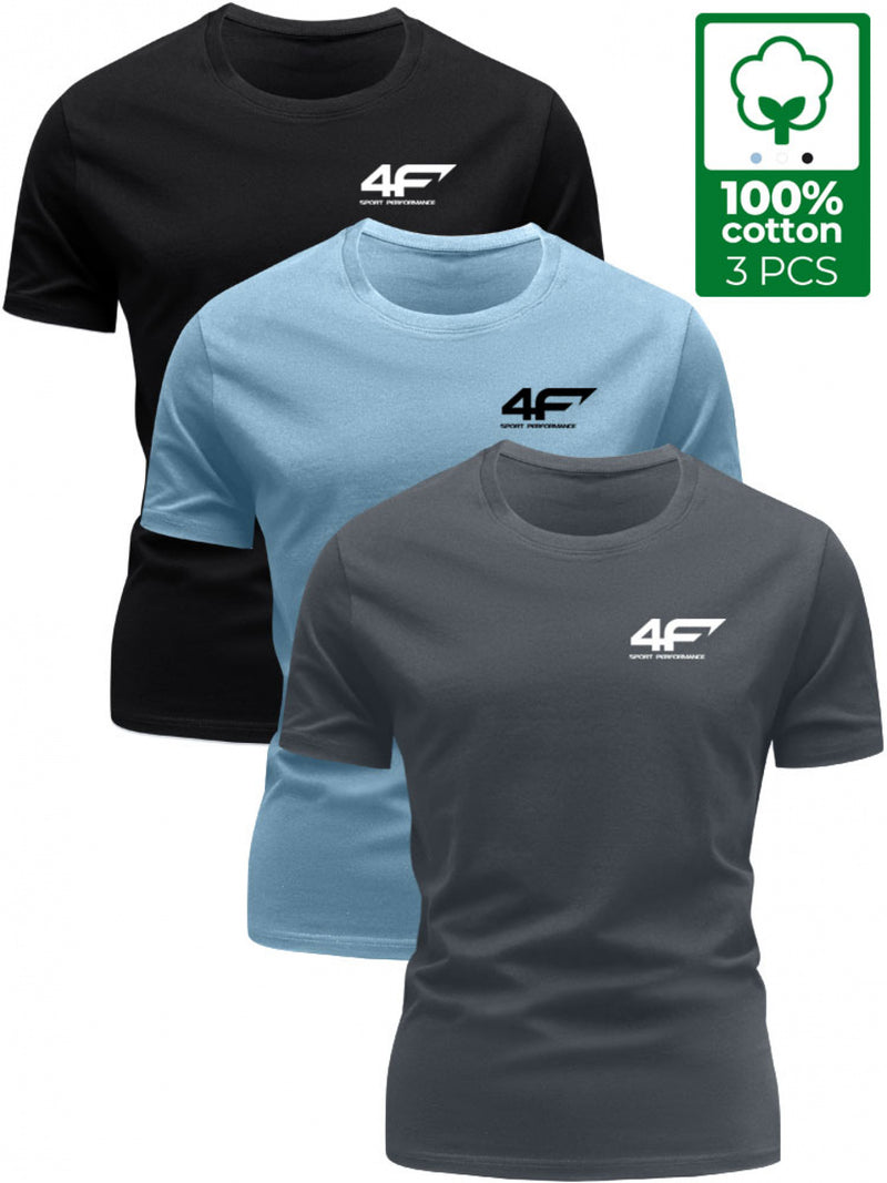 3pcs Men’s T-Shirts - Unique Print Tees.