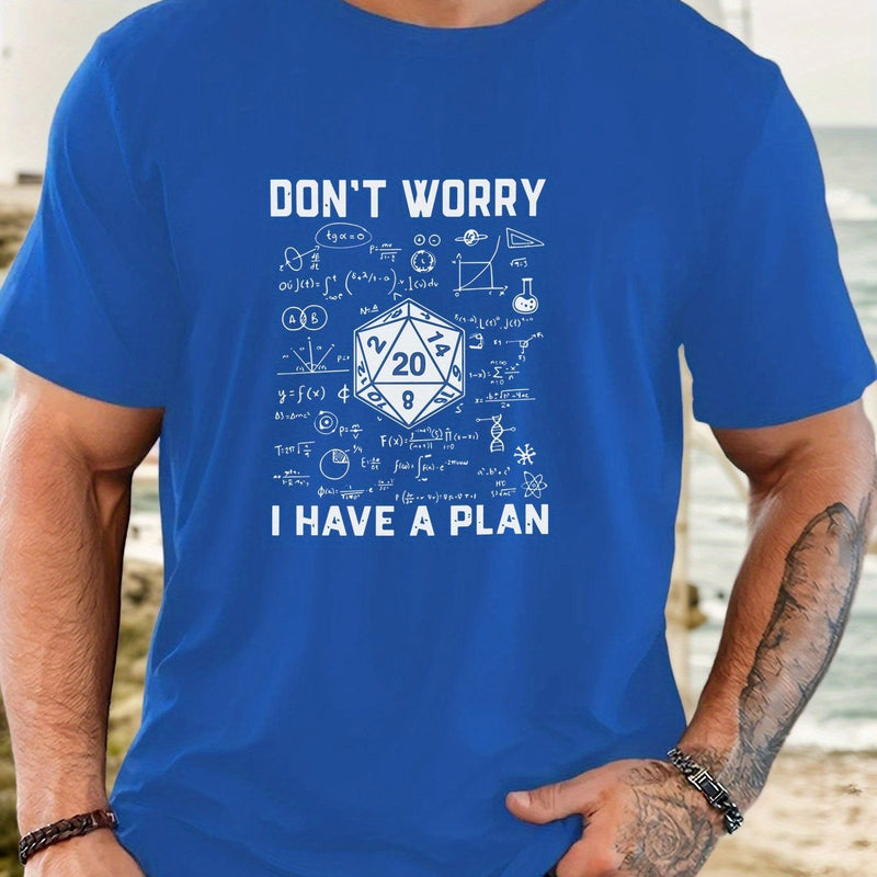 Men's Graphic T-Shirt - Casual Crew Neck, Short Sleeve.