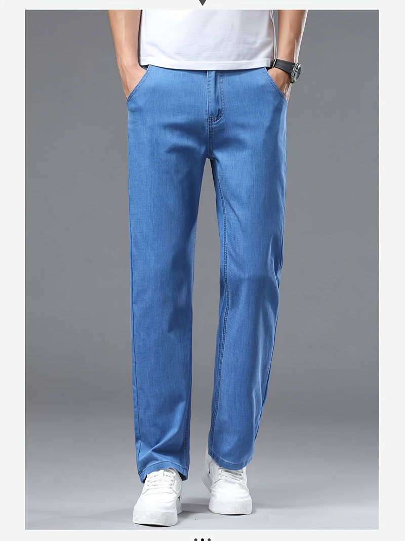 Men’s Ultra-Thin & Super Soft Breathable Summer Stretch Jeans.