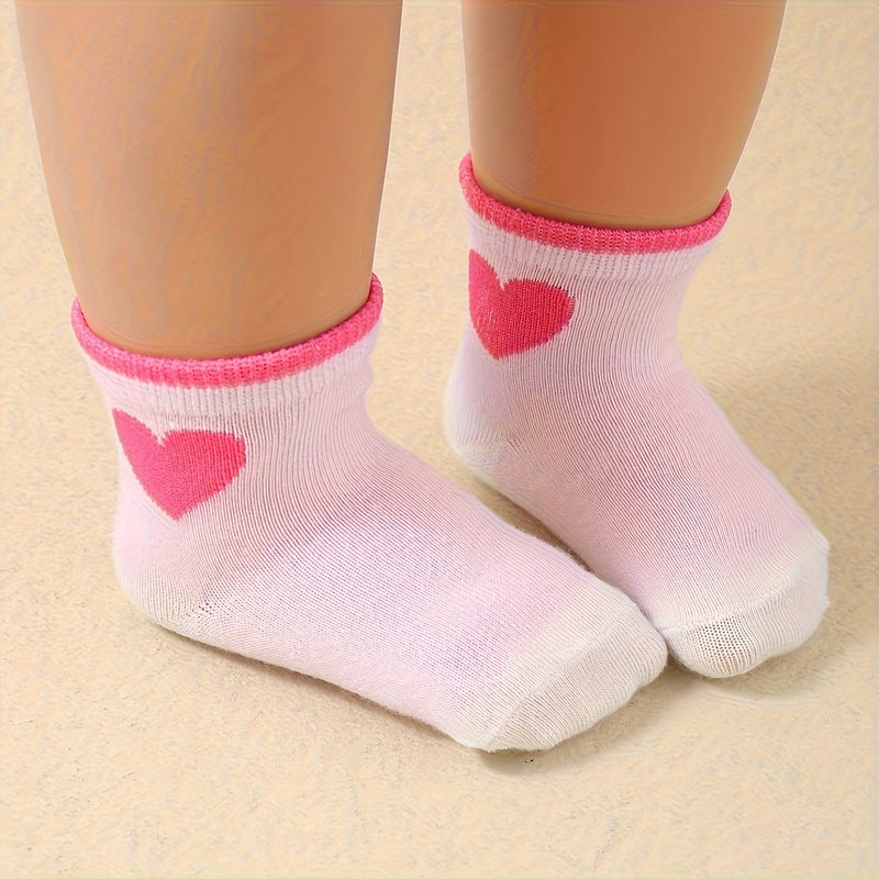 20 Pairs Toddler Socks Polyester Princess Socks for Baby Girls.