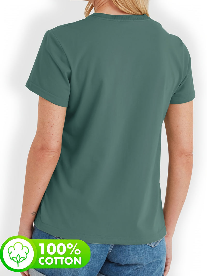 Women’s Short-Sleeve Round Neck T-Shirt.