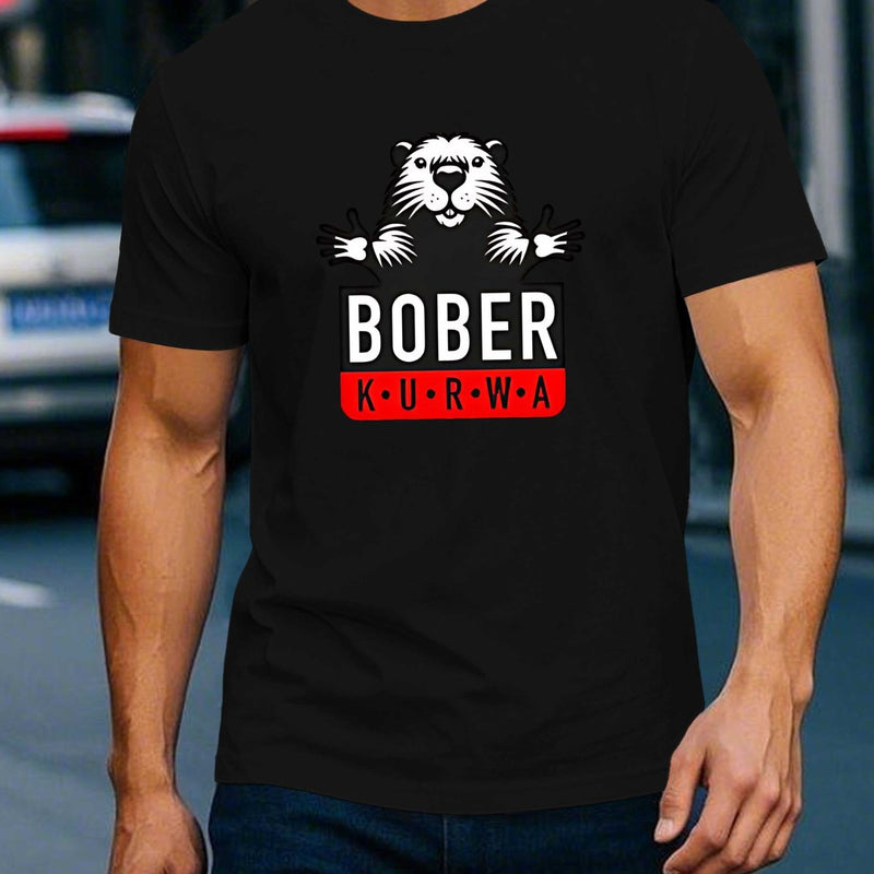 Men's Graphic Tee - White Casual Summer Shirt.