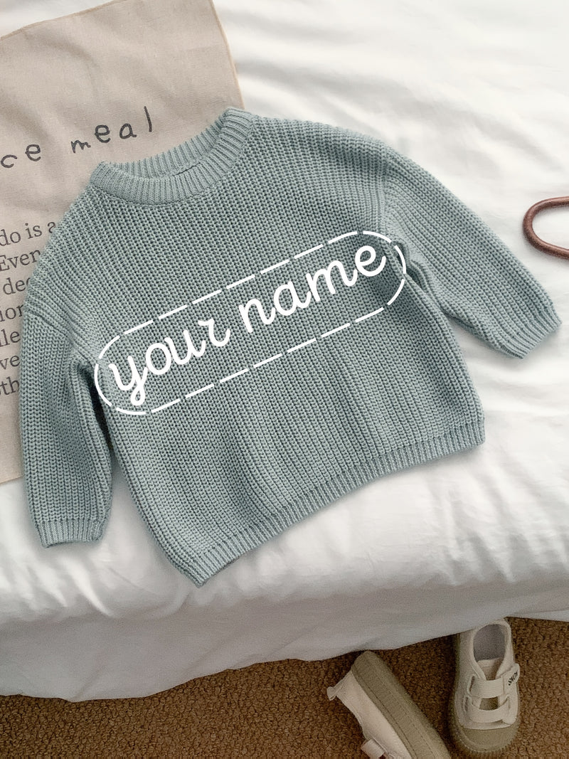 Customizable Girls' Casual Sweater.