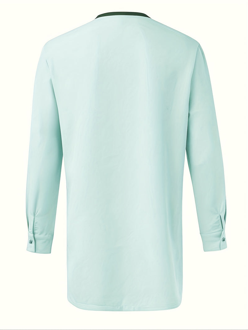 Men'S Casual Two-Piece Set Featuring an African Ethnic Style.