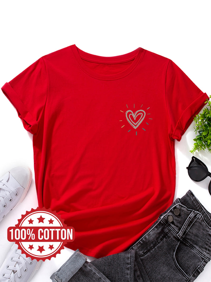 Women's "Love" Graphic Print T-Shirt.