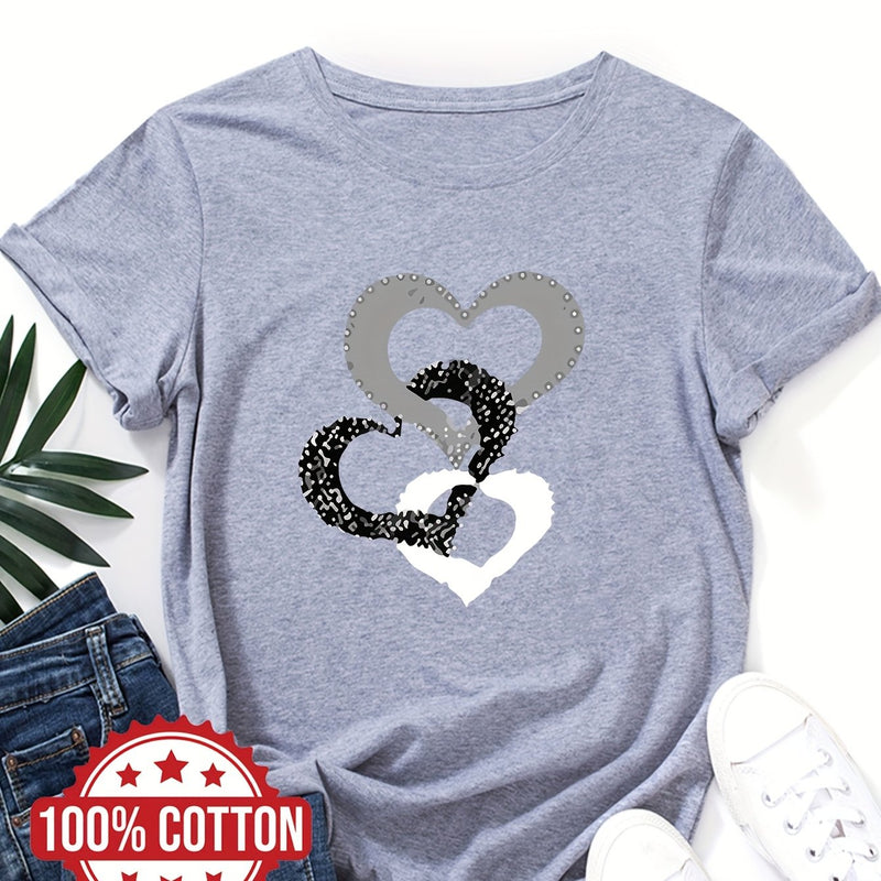 Women's "Love" Graphic Print T-Shirt.