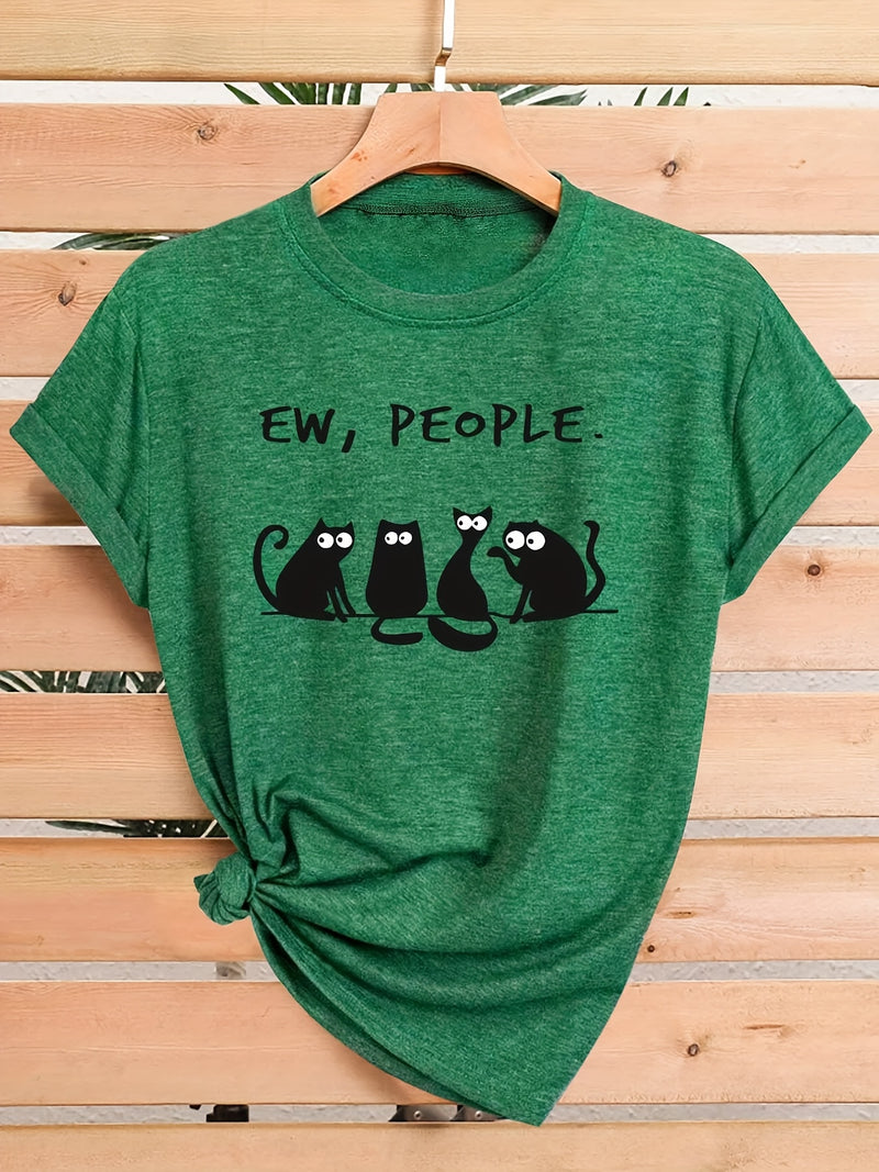 Women's Casual Short Sleeve T-Shirt.