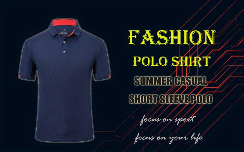 3pcs Mens Shirts Short Sleeve Breathable Quick Dry Golf.