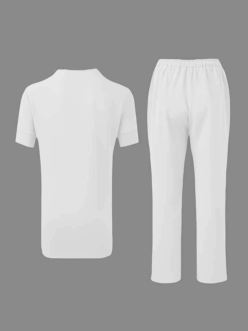 Men'S African Dashiki Short-Sleeve Set Featuring a Comfortable.