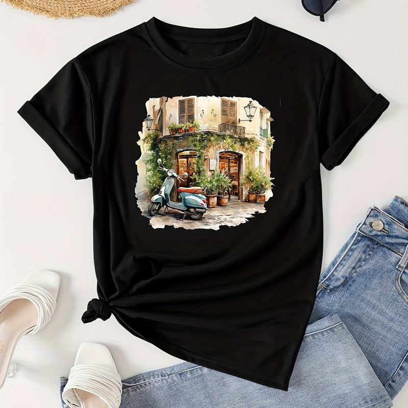 Women’s Casual Short Sleeve T-Shirt.