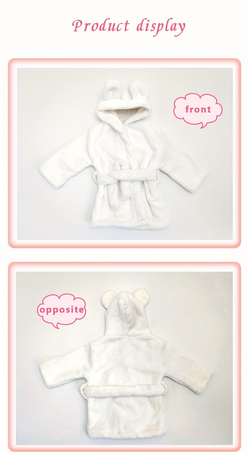 Baby Gift Bathrobe, White Nightgown Newborn Photo Accessories Pajamas.