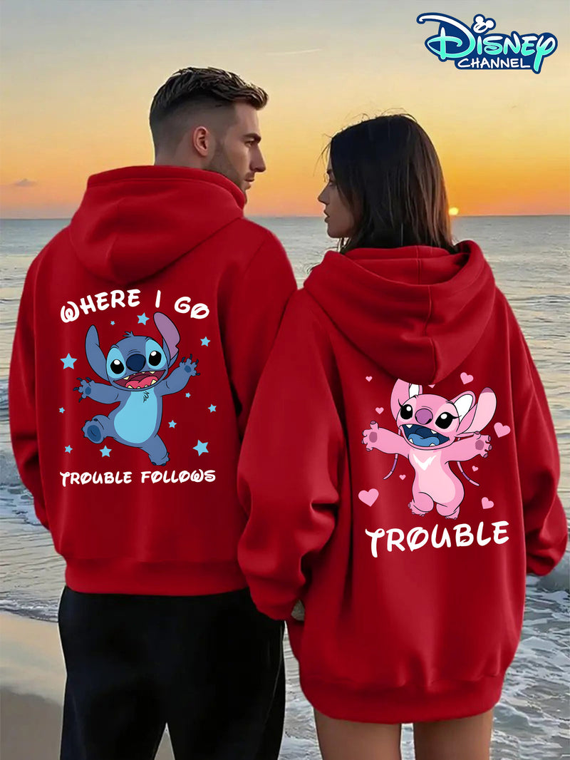 1pc Couple's Hoodie, Suitable for Men and Women.