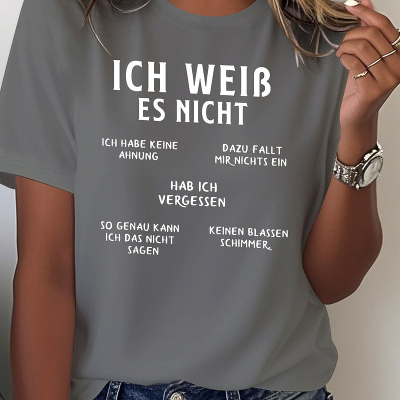 Women's Funny German Humor T-Shirt.