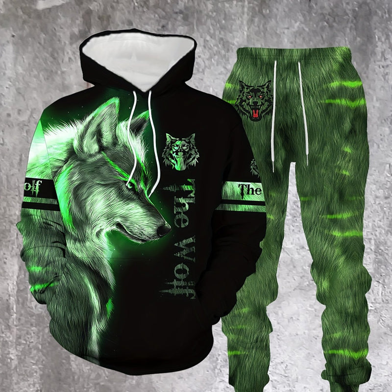 Men's Spring/Autumn Long-Sleeve Casual Sweatshirt Set.