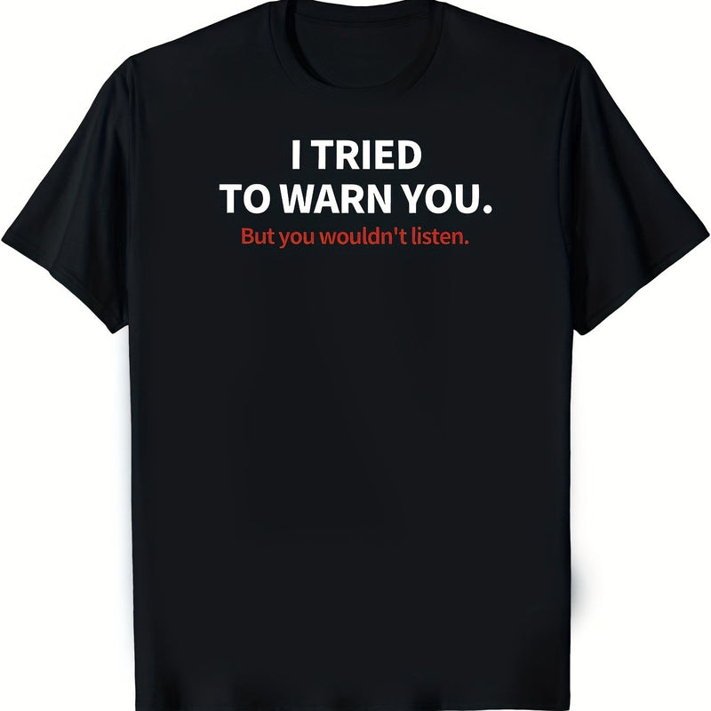 Men's Graphic Cotton T-shirt.