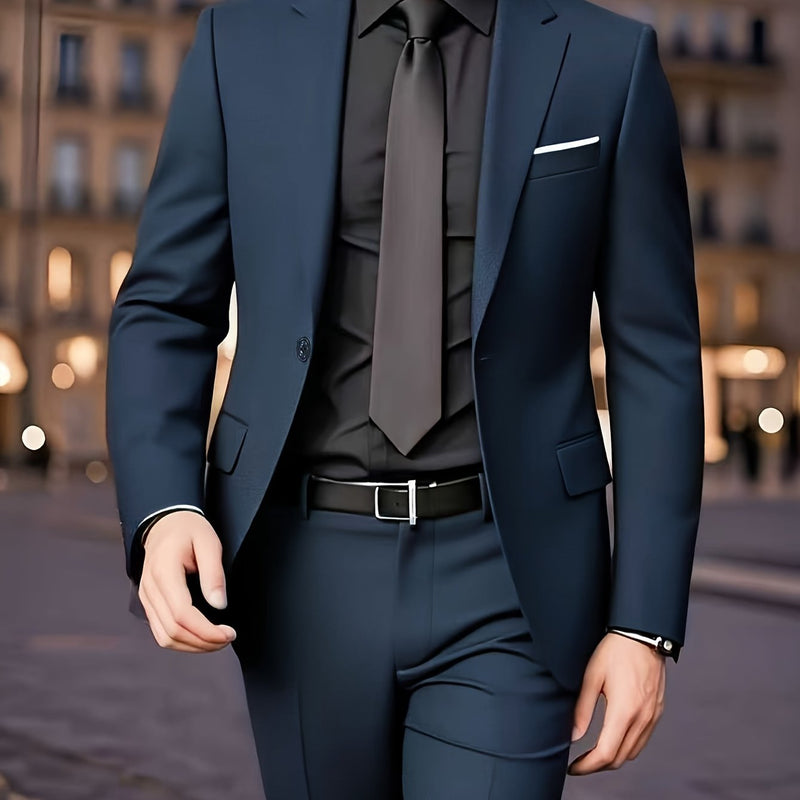 British Vintage Men's Two-Piece Suit Set.