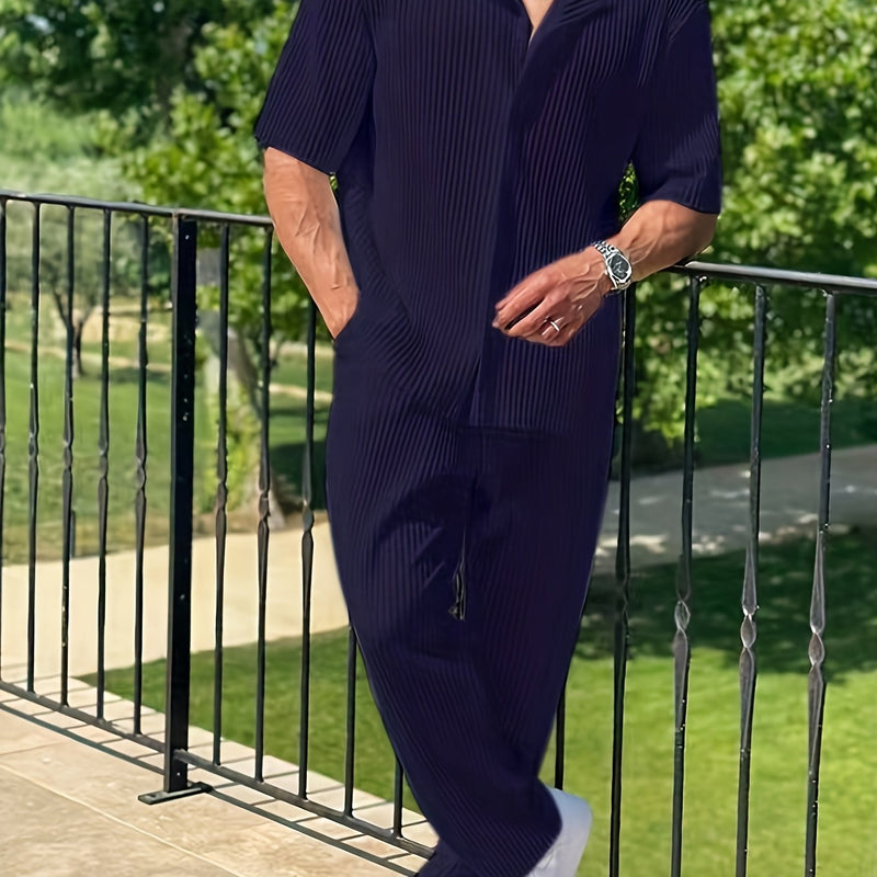 Men's Sportswear Set Featuring a Easy.