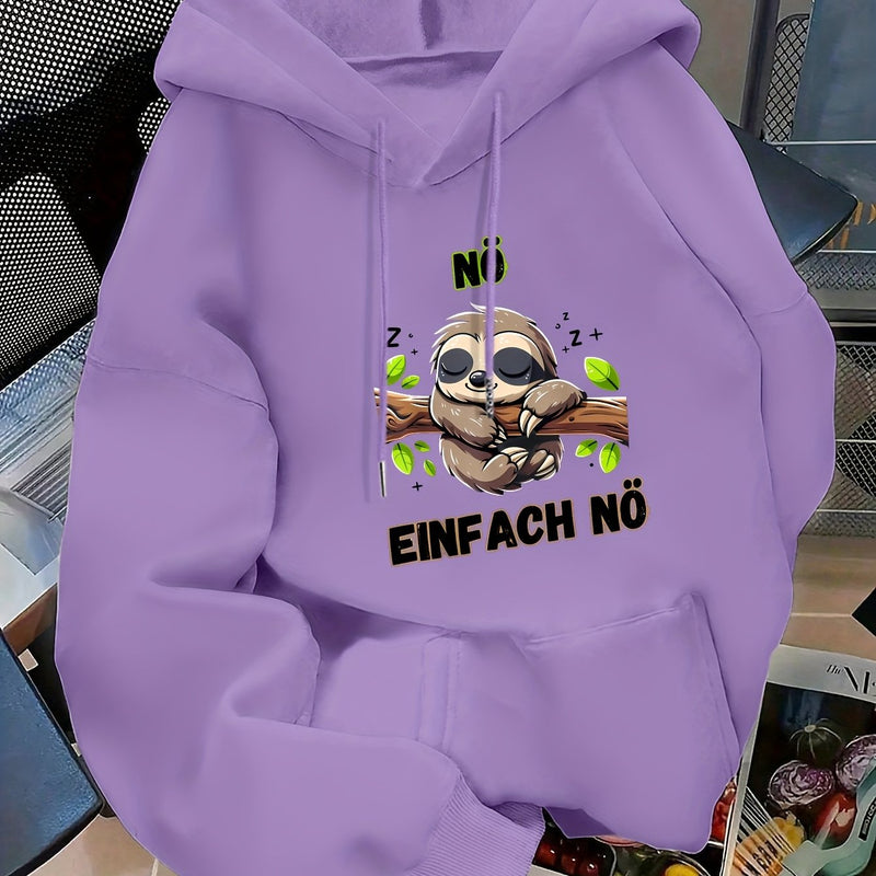 Women's casual hoodie for swear. Fall/winter style with long sleeves.