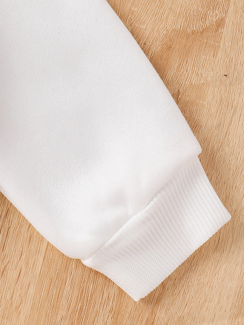 Boys' Autumn/Winter Casual English Letter Graphic Fist Bump.