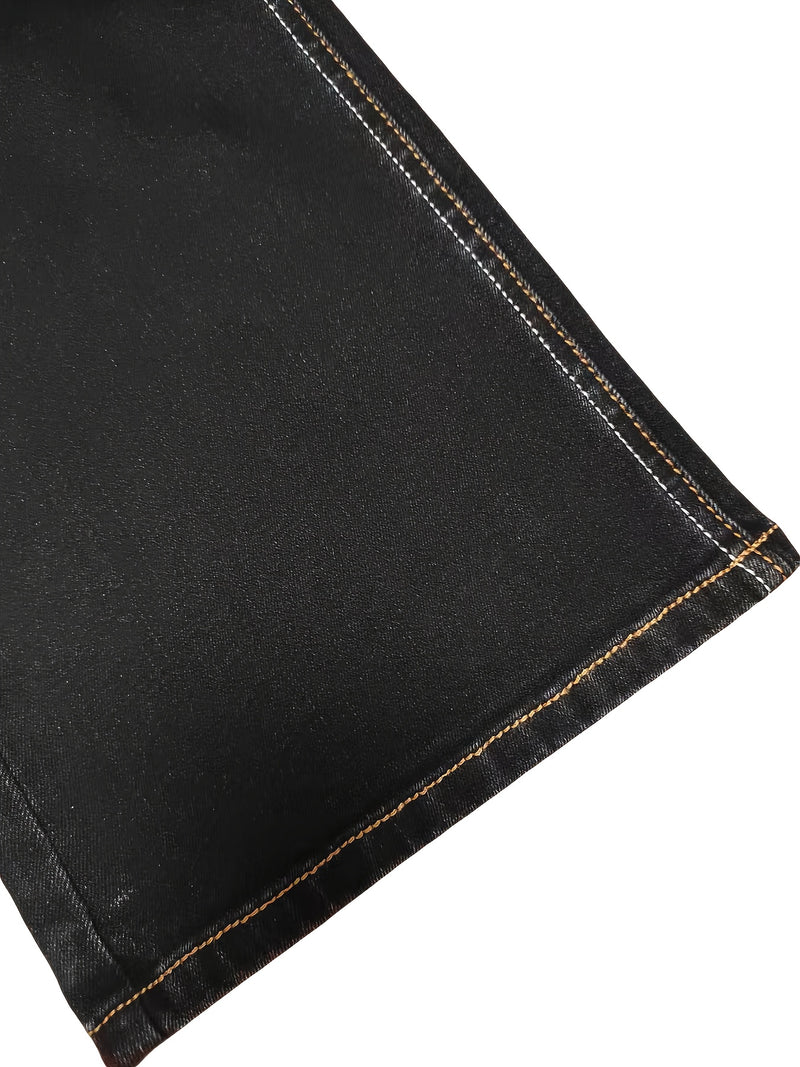 Women's Mid-rise Stretch Denim Pants.