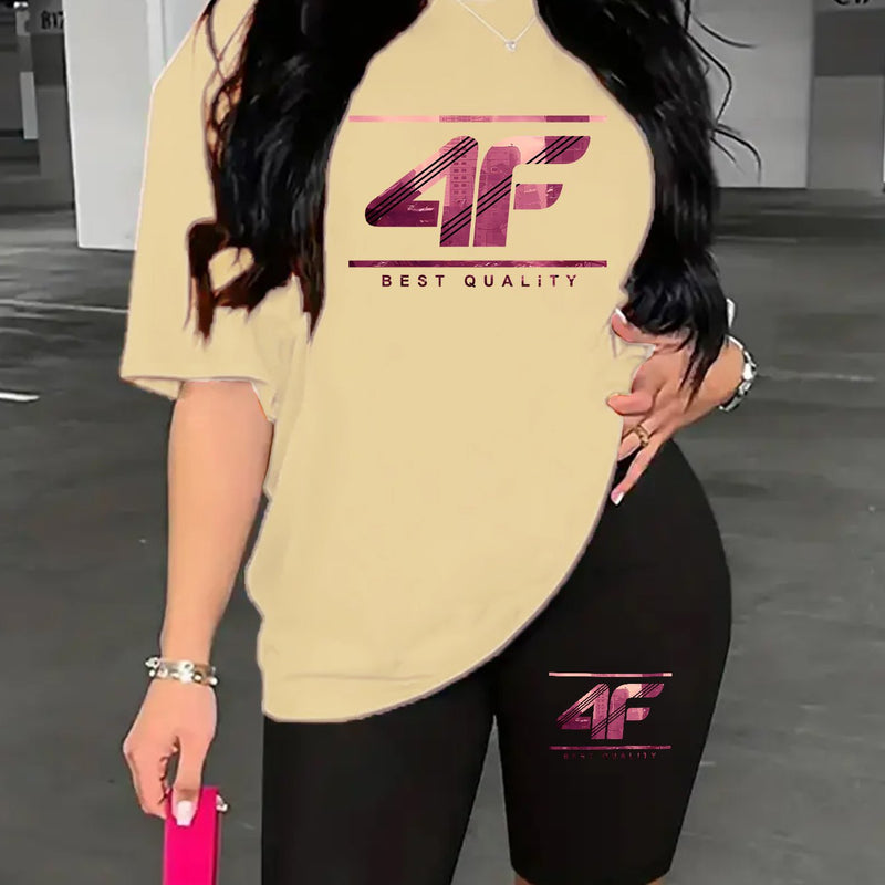 Women's Round Neck Short Sleeve Top.