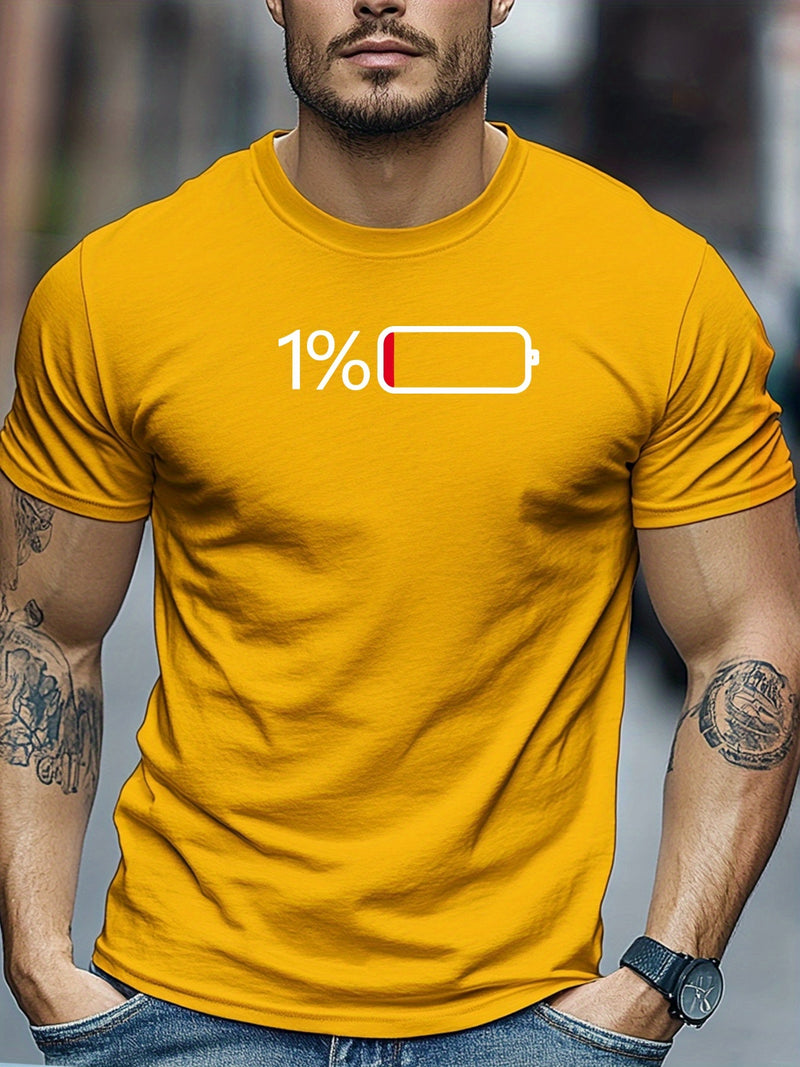 Men's Casual Summer Crew Neck Tee.