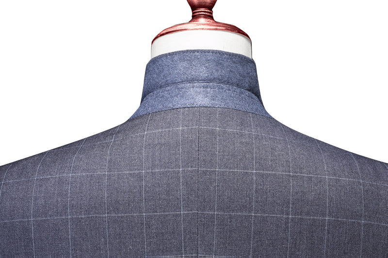 3pcs Men's Slim-Fit Checkered Suit - Notable Suit Suitable for Business.