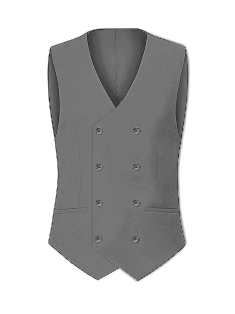 A Premium Three-Piece Suit for Men, Including a Large-Sized Suit Set, Trousers.