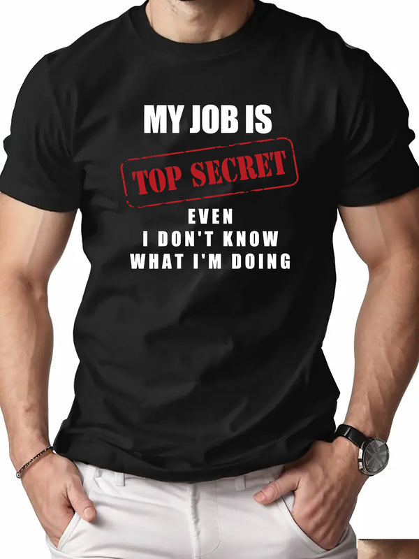 Men’s T-Shirt Graphic Casual Short Sleeve Shirt.