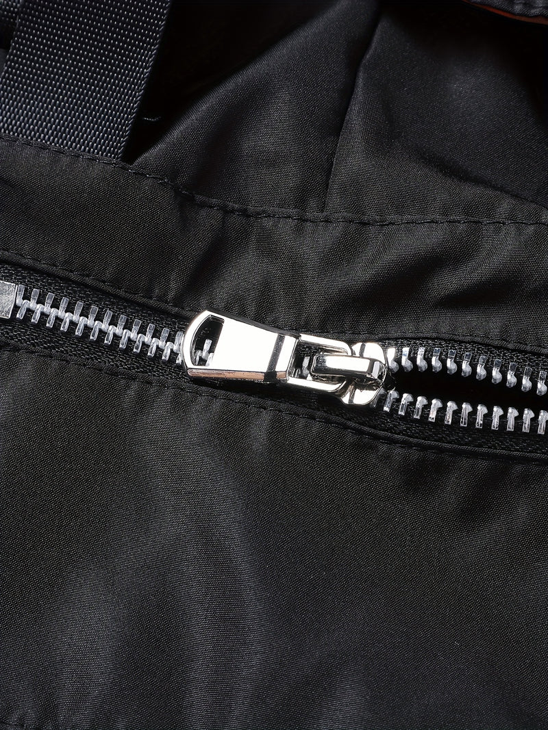 Men's Trendy Streetwear Cargo Pants with Alphabet Pattern.
