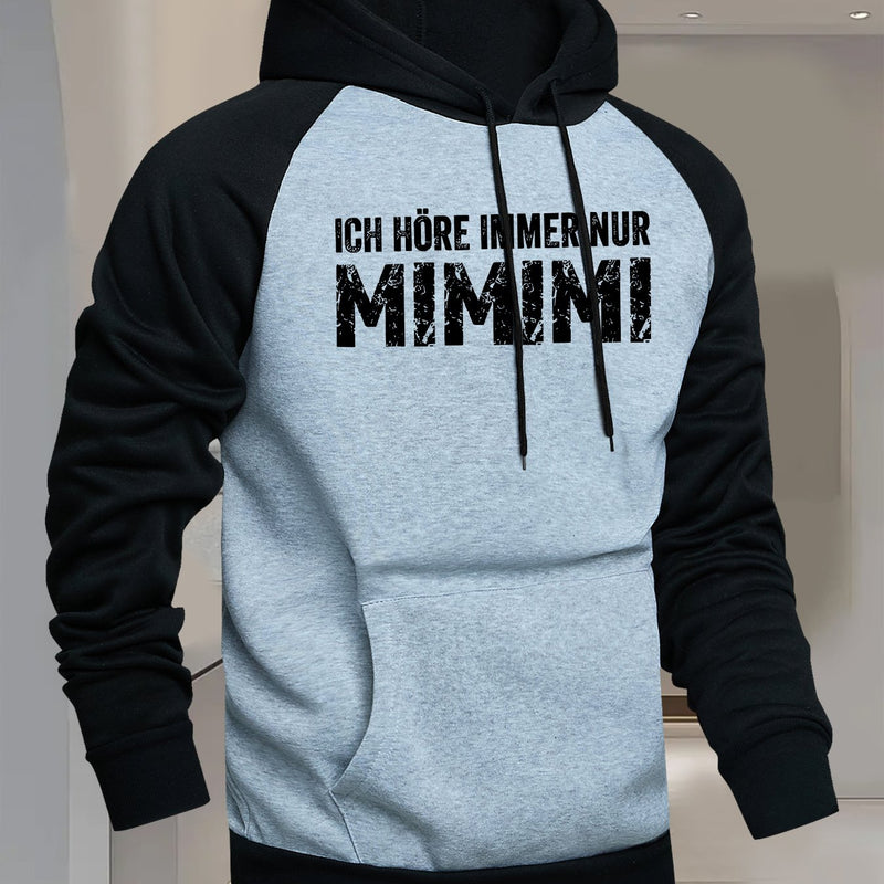 Men's Hooded Color-Blocked Sweatshirt.