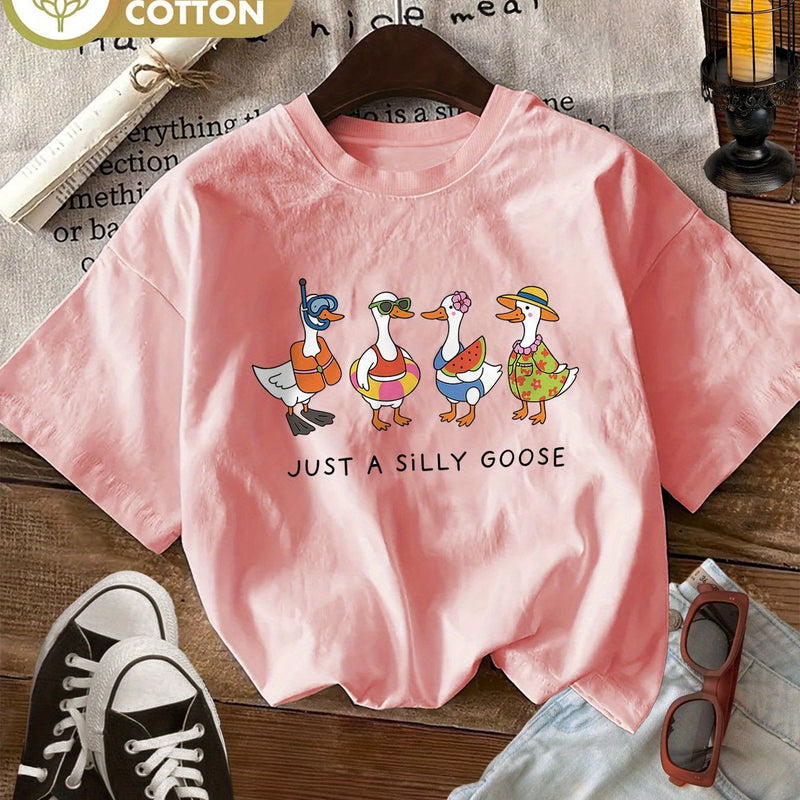 Women’s Round Neck Short Sleeve T-Shirt.