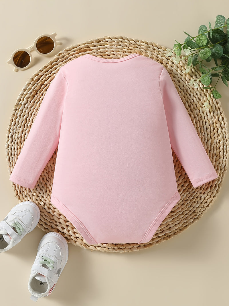 Custom Logo for Autumn And Winter Long-Sleeve Triangle Bodysuit for Baby Girls And Boys.