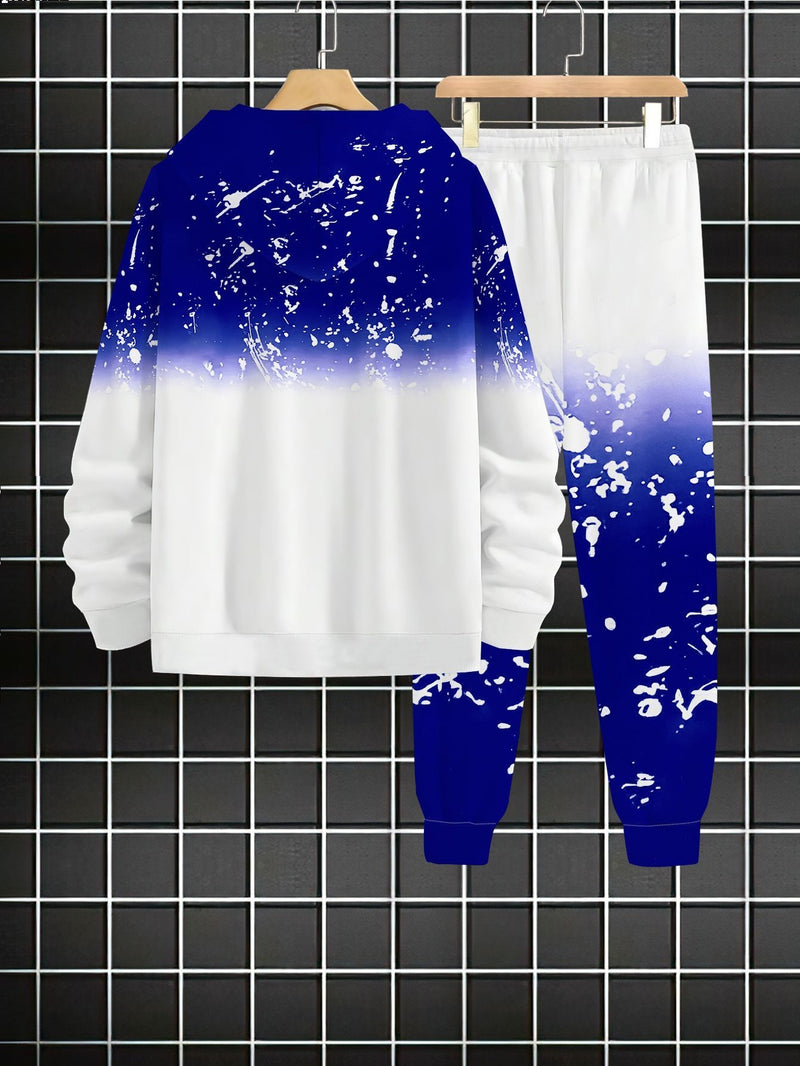 Men's Casual Sportswear Set - Fashionable American Letter.