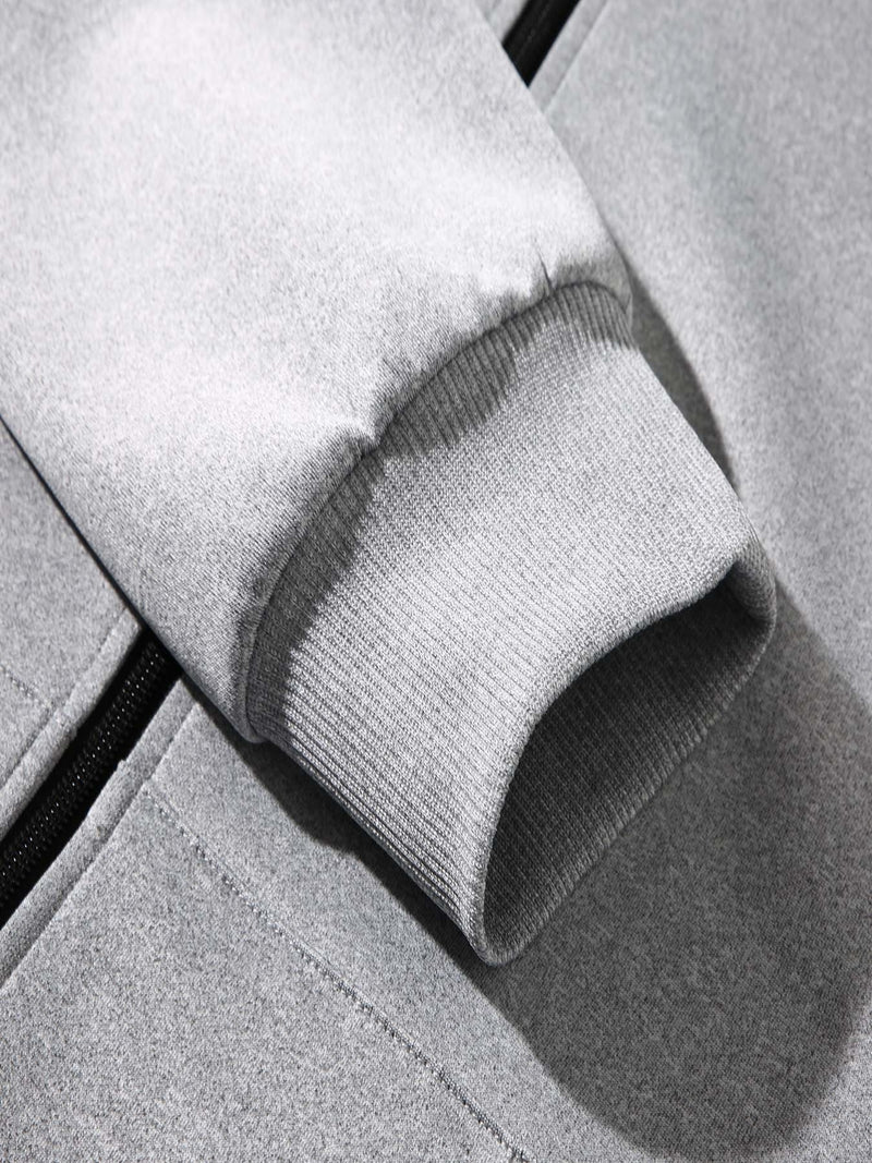 Men's Trendy Autumn And Winter Hooded Jacket Set.