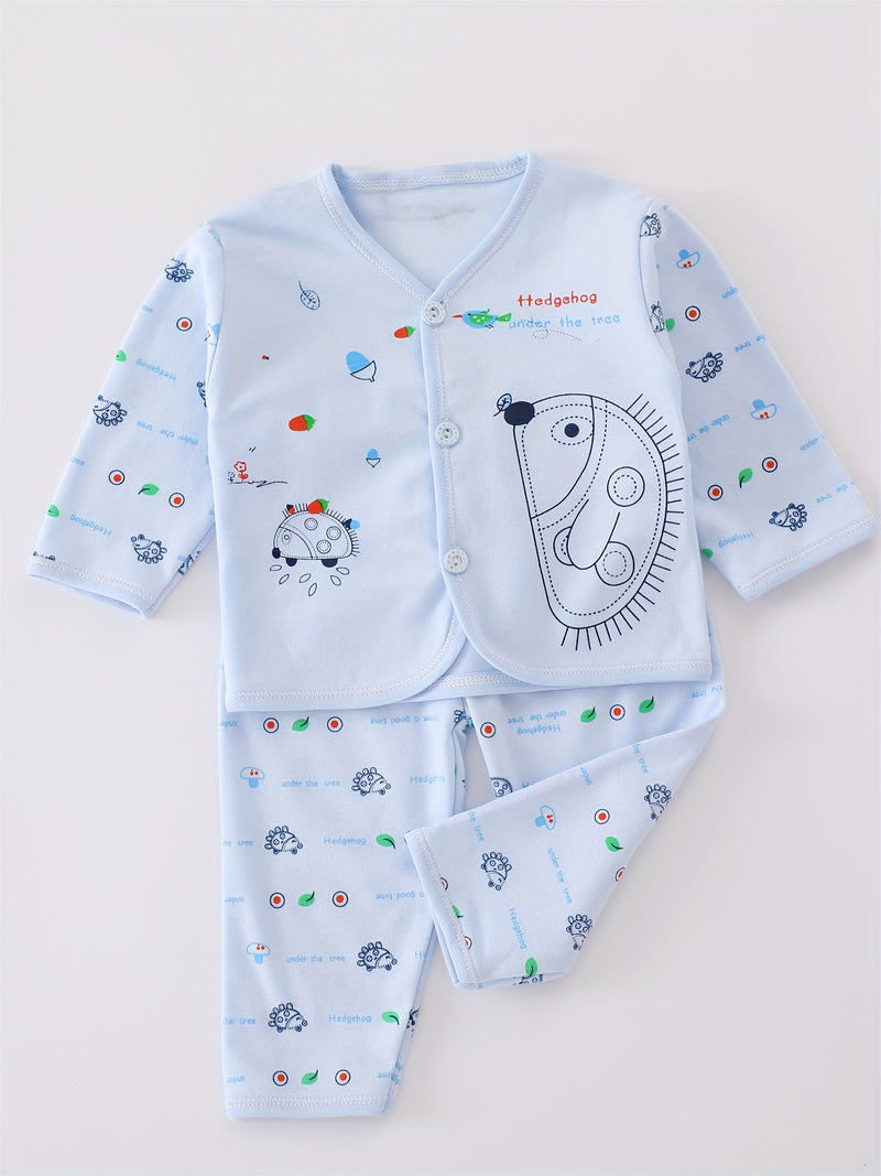 5pcs Baby 0-3m Set, All-Season Casual Outfits for Boys and Girls.