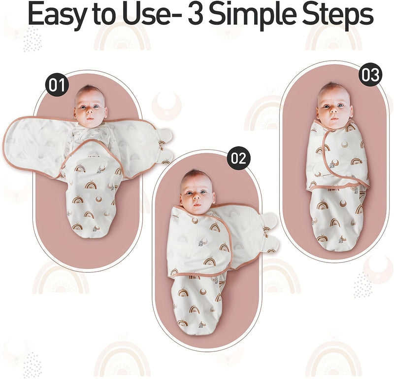 Baby Swaddle Sacks, 3-Pack Newborn Swaddle Wrap.