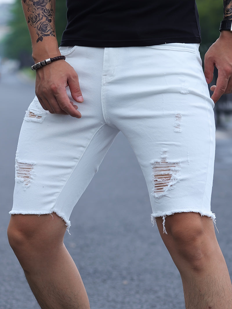 Men's Denim Shorts.