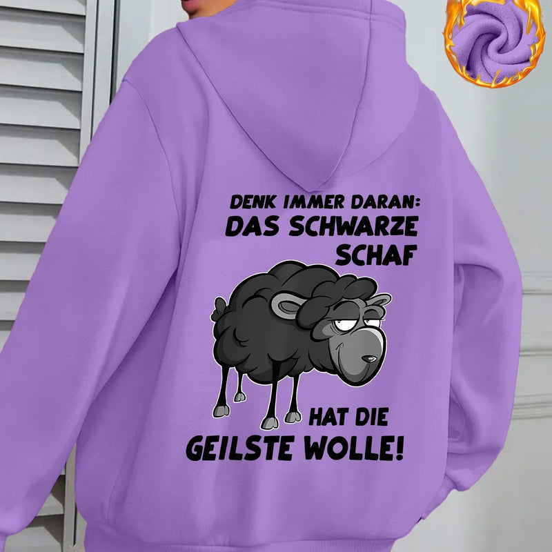 Black Sheep Women's Stylish Casual Sports Hoodie.