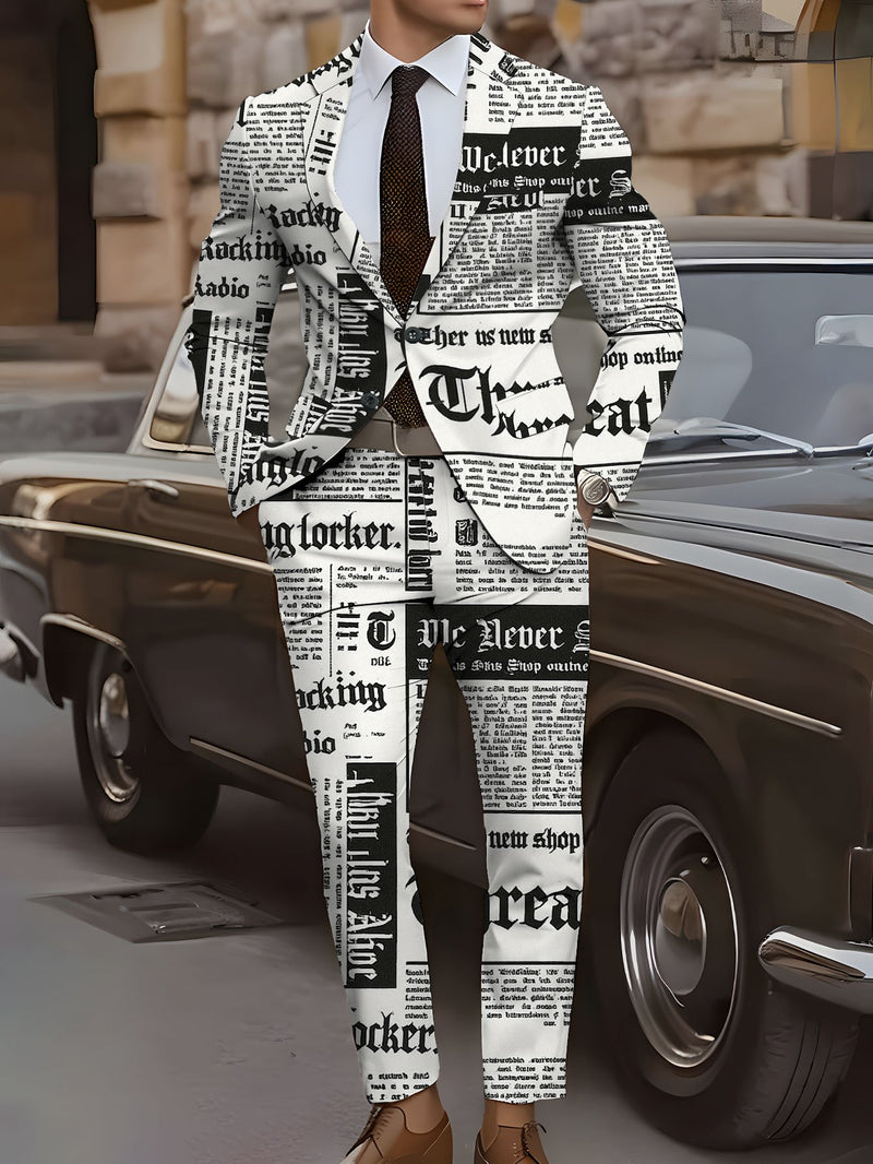 Men'S Suit Set with a Combination of Suit And Trousers Classic.