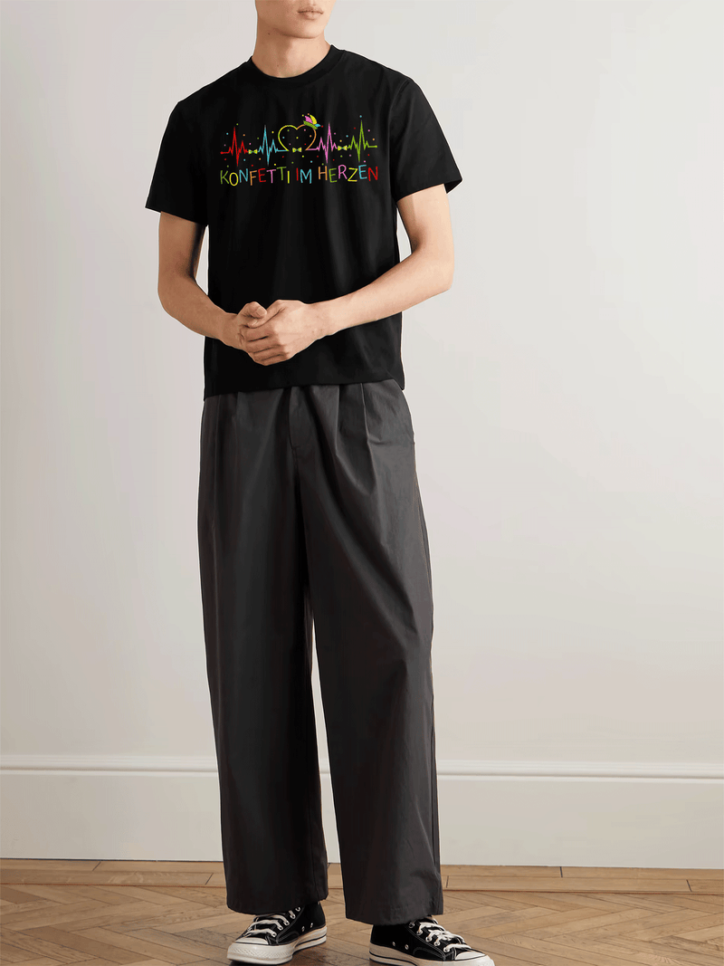 Confetti Carnival Fool's T-Shirt for Men and Women.