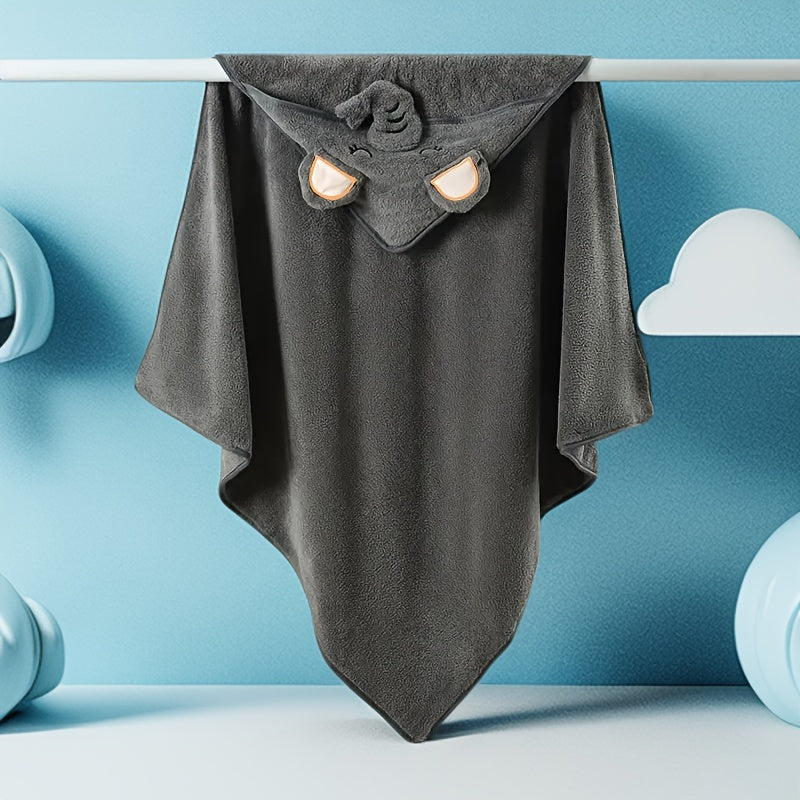 1-Pack Kids Hooded Bathrobe - Animal Cartoon Design.
